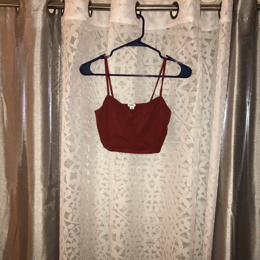 Burnt orange crop top